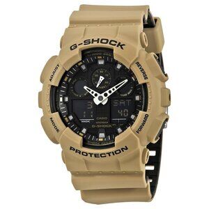 NWT Authentic Casio Open Box - G-Shock Black Dial Men's Sand Beige Sports Watch